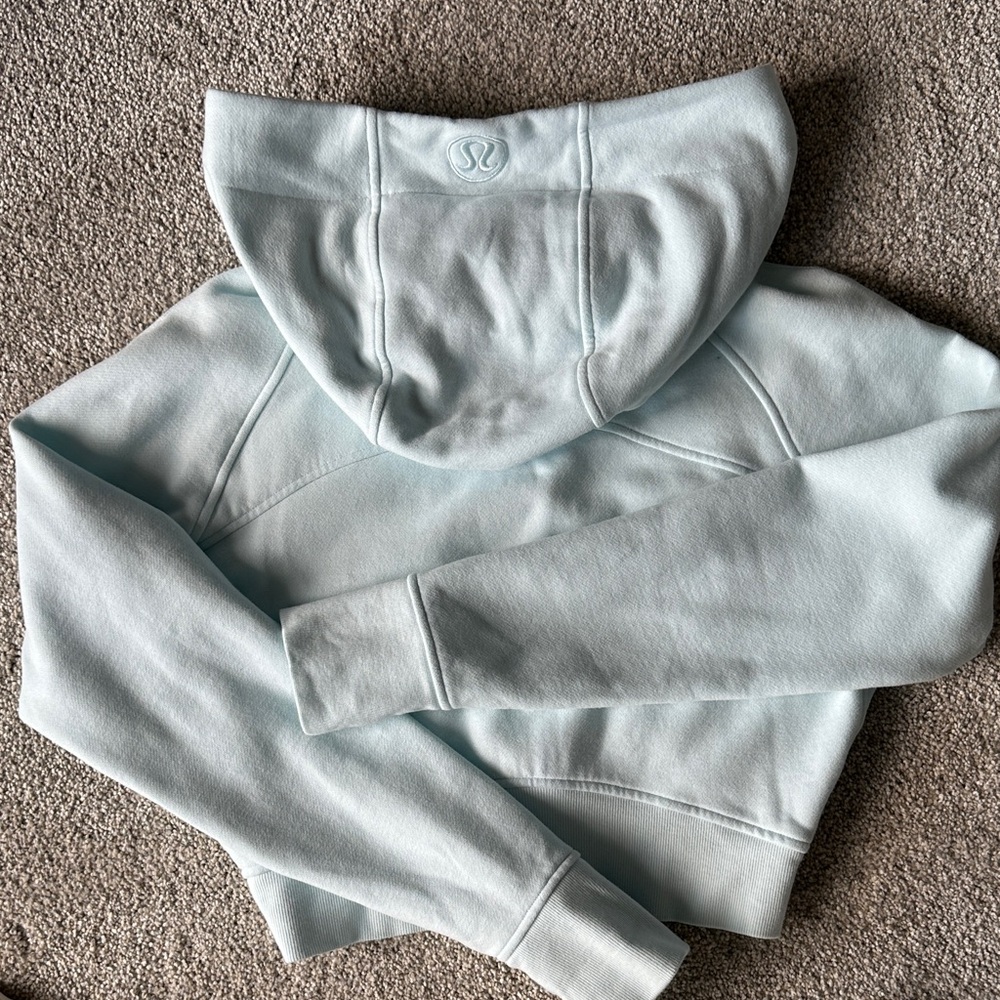 lululemon athletica Pale Blue Zip-Up Hoodie - Picture 4 of 4
